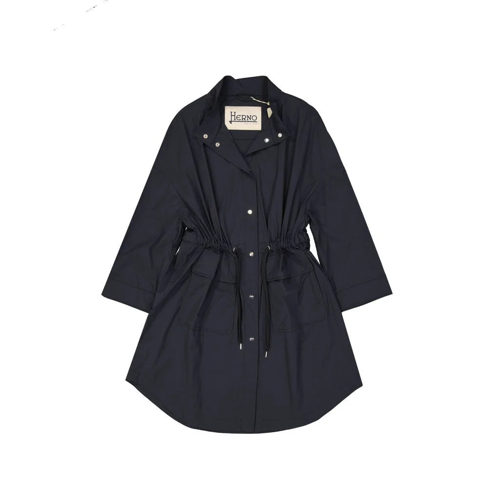 Herno Black Polyamide Coat - IT48 | M