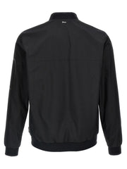 Herno Black Polyester Bomber - IT56 | XL