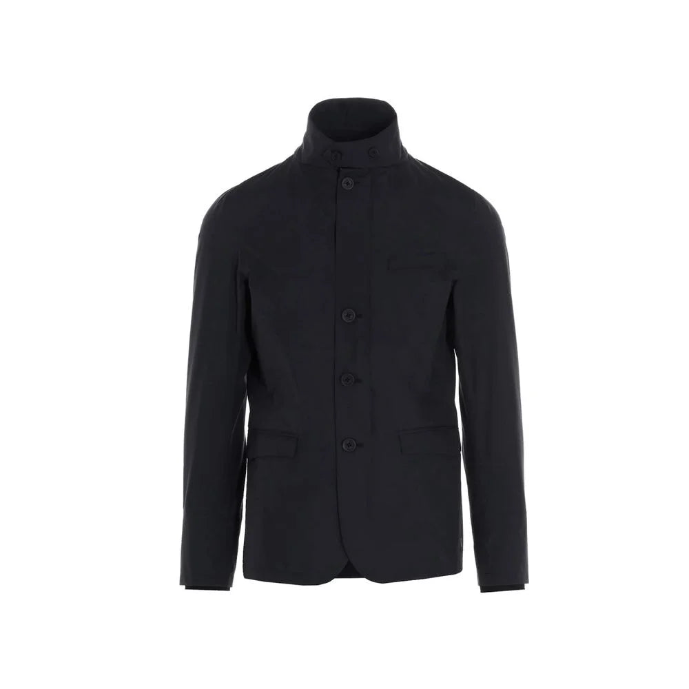 Herno Black Polyester Full-Length Jacket