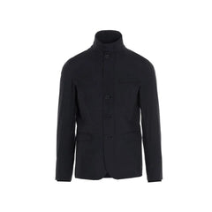 Herno Black Polyester Full-Length Jacket