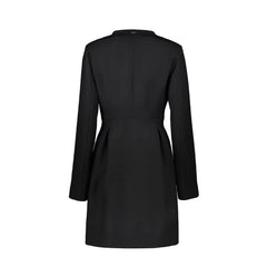 Herno Black Virgin Wool Coat - IT46 | S