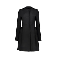 Herno Black Virgin Wool Coat - IT46 | S