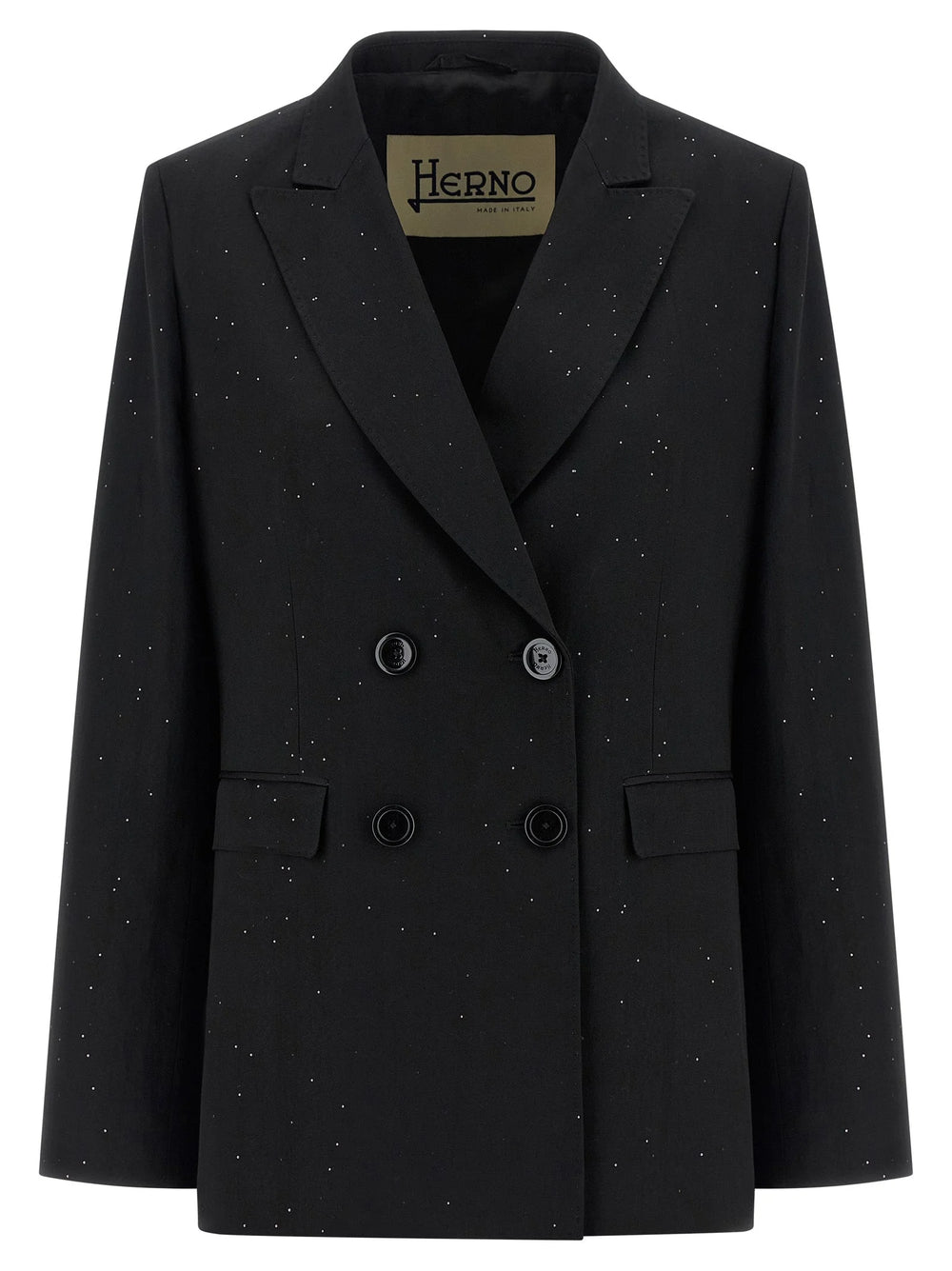 Herno Black Viscose Blazer