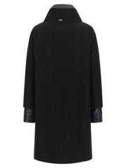 Herno Black Wool Coat - IT46