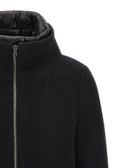 Herno Black Wool Coat - IT46