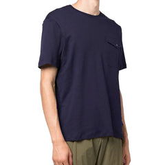 Herno Blue Cotton T-Shirt - IT52 | XL
