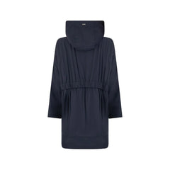 Herno Blue Elastane Coat