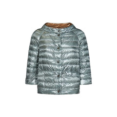 Herno Blue Polyamide Coat - 36