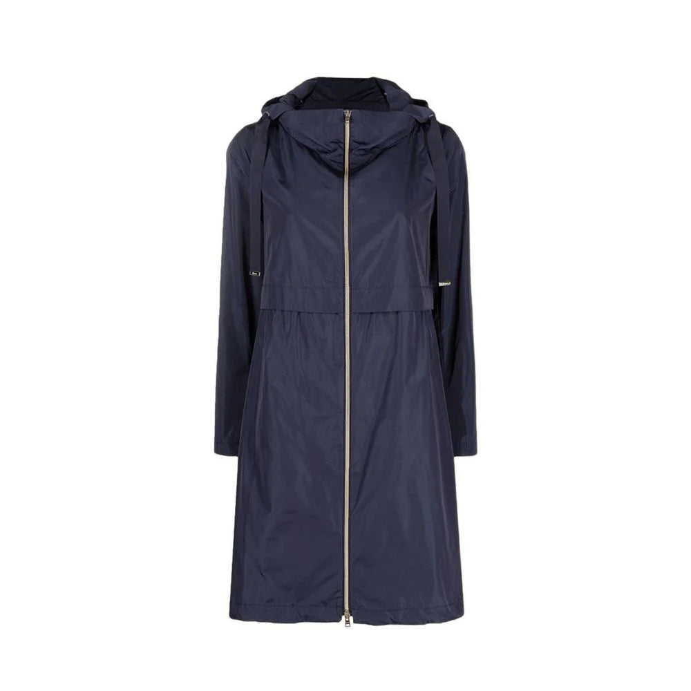 Herno Blue Polyester Coat - 42 - Coats & Jackets