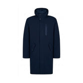 Herno Blue Polyester Coat - IT46 | S