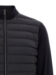 Herno Blue Virgin Wool Cardigan - IT50 | L