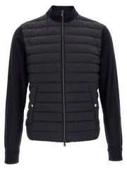 Herno Blue Virgin Wool Cardigan - IT50 | L