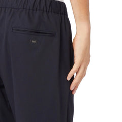 Herno Pantaloni casual din lână virgin albastră - XXL