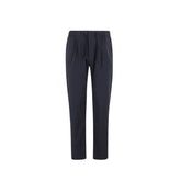 Herno Blue Wool Casual Pants - L