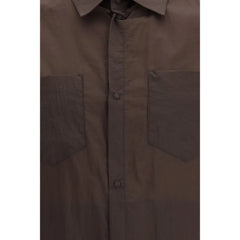 Herno Brown Polyamide Dress Shirt