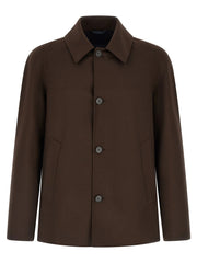 Herno Brown Polyester Full-Length Jacket - IT52 | XL