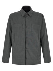 Herno Gray Polyester Full-Length Jacket