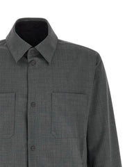 Herno Gray Polyester Full-Length Jacket