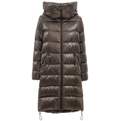 Herno Gray Viscose Parka - IT42|M