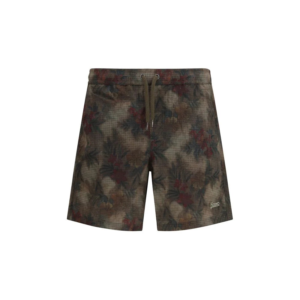 Pantaloni scurți de înot multicolor Herno din poliamidă