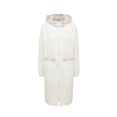 Herno White Cotton Coat