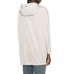 Herno White Polyester Coat - 44