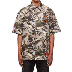 Heron Preston Bicolor Cotton Pattern Shirt - L