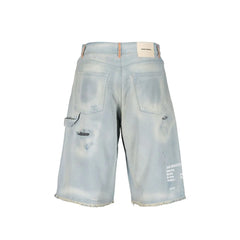 Heron Preston Blue Denim Shorts