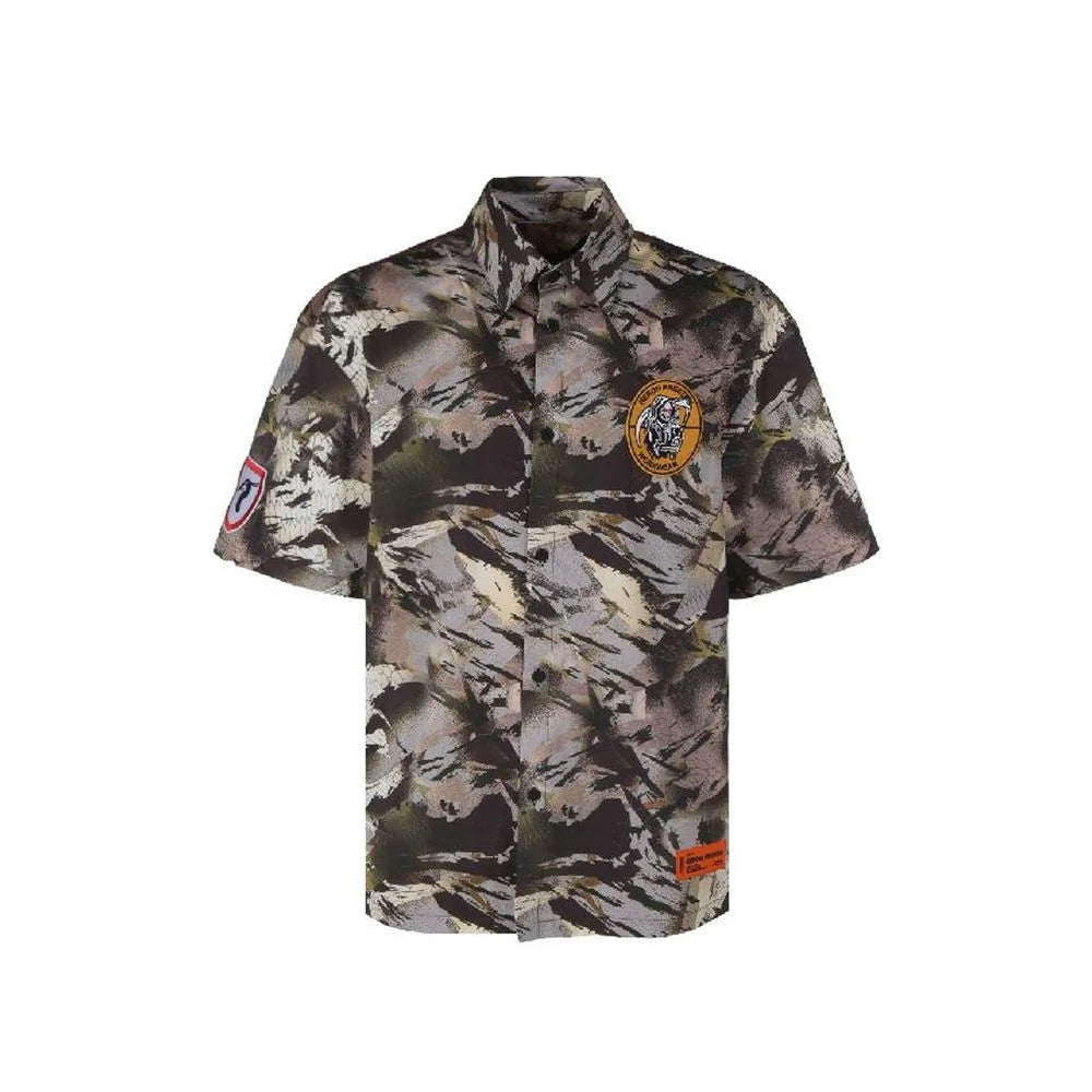 Heron Preston Camouflage Popline Shirt - L - Shirts
