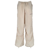 Hinnominate Beige Nylon Women’s High-Waisted Trouser - Trousers