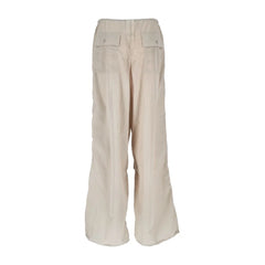 Hinnominate Beige Nylon Women’s High-Waisted Trouser - Trousers
