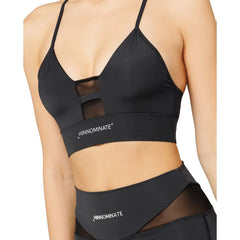 Hinnominate Black Nylon Women Top - Sports Bras