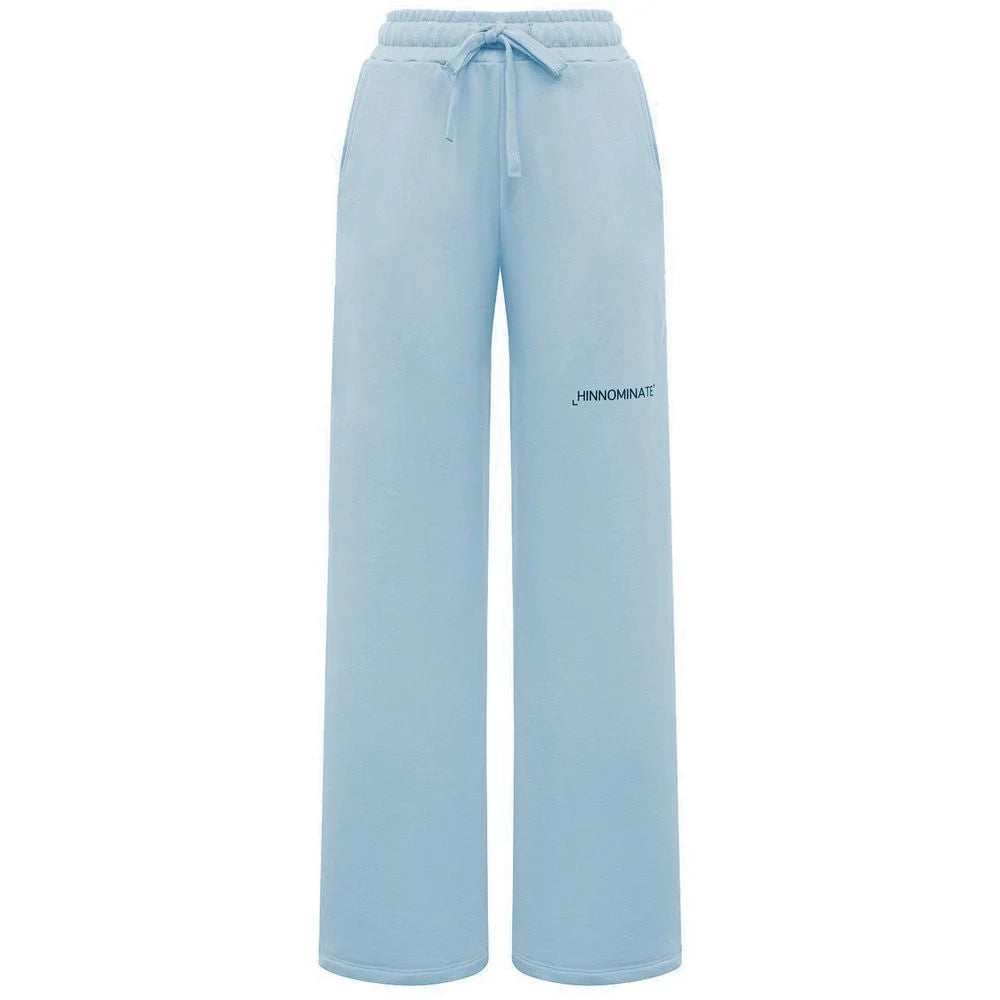 Hinnominate Blue Cotton Women Palazzo Pants - Trousers