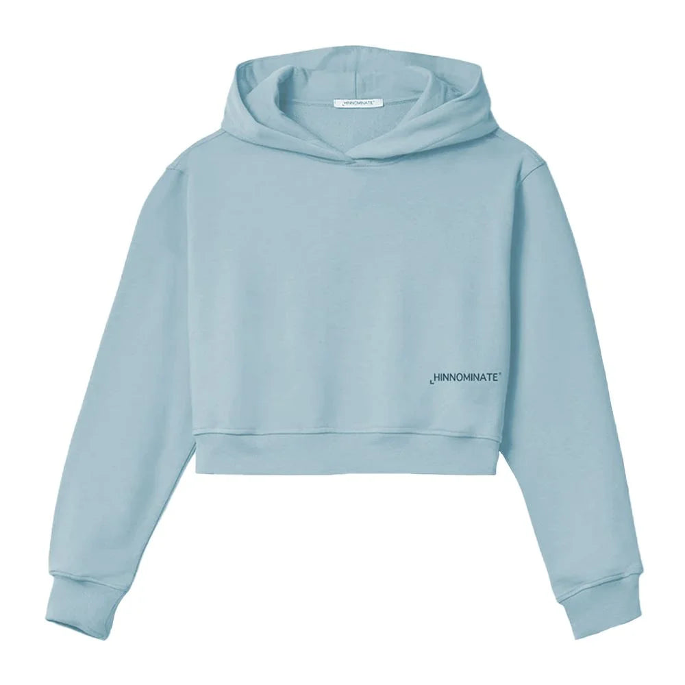 Hinnominate ’Blue Cotton Women’s Cropped Sweater’ - Hoodies