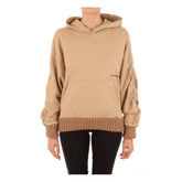 Hinnominate Brown Cotton Women Hoodie - M - Hoodies