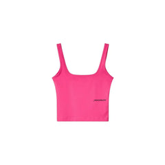 Hinnominate Fuchsia Cotton Women Top - Tank Tops