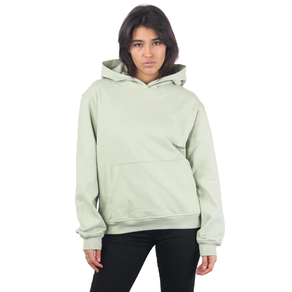 Hinnominate Green Cotton Women Sweater - Hoodies