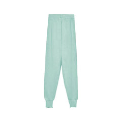 Hinnominate Green Wool Blend Women Pants - M - Joggers