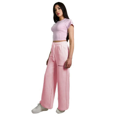 Hinnominate Pink Cotton Women Palazzo Pants - L - Pants