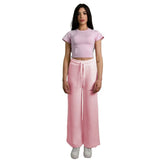 Hinnominate Pink Cotton Women Palazzo Pants - L - Pants