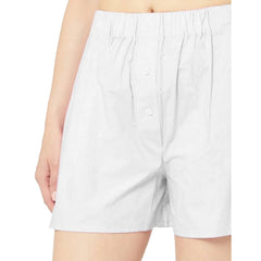 Hinnominate White Cotton Short - Bermudas