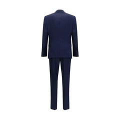 Hugo Boss Black Blue Linen Two-Piece Suit - IT60 | 5XL
