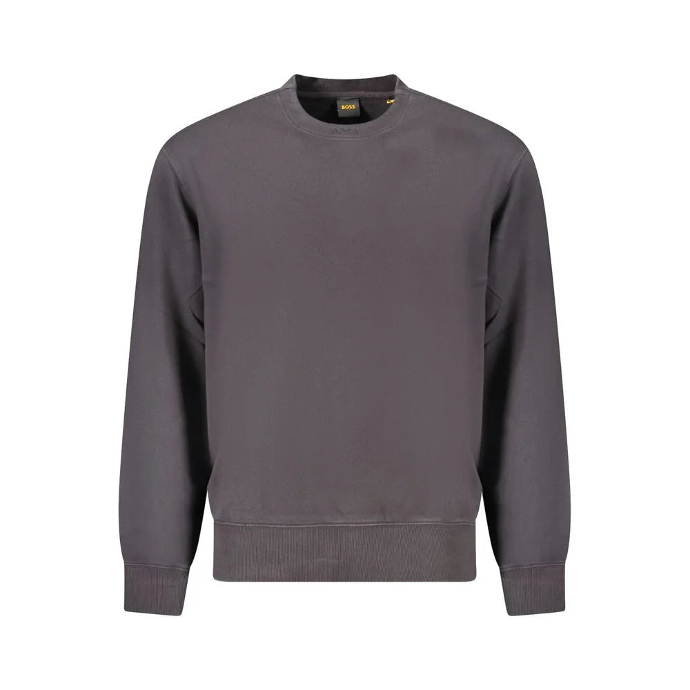Hugo Boss Black Cotton Men Sweater - Sweatshirts