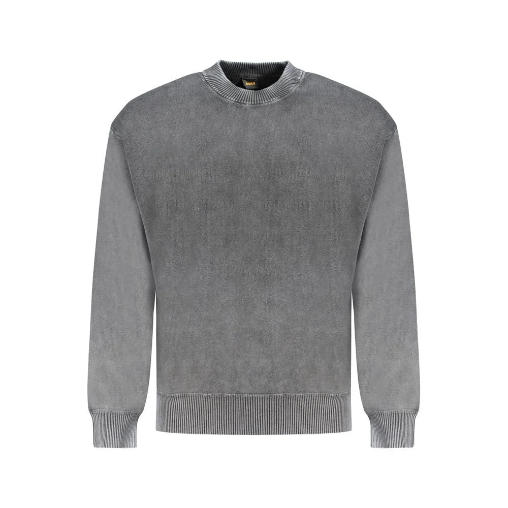 Hugo Boss Black Cotton Sweater - Sweaters