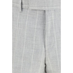 Hugo Boss Black Gray Cotton Two-Piece Suit