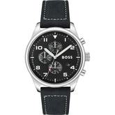 Hugo Boss Black Leather Dress Watch