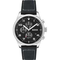 Hugo Boss Black Leather Dress Watch