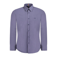 Hugo Boss Blue Cotton Men Shirt - Shirts