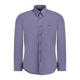 Hugo Boss Blue Cotton Men Shirt - Shirts