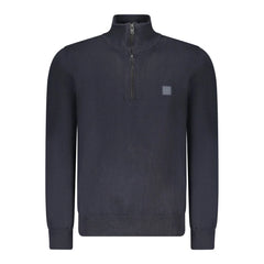 Hugo Boss Blue Cotton Men Sweater